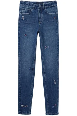 Desigual Dames, Jeans, Blauw, Maat: S Katoen