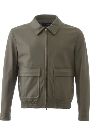 LARDINI Heren, Jassen, Groen, Maat: L Leer