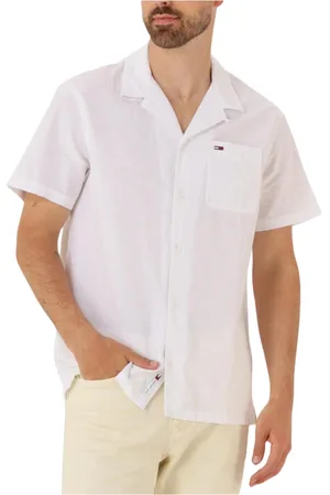 Tommy Hilfiger Heren, Overhemden, Wit, Maat: 2XL Linnen