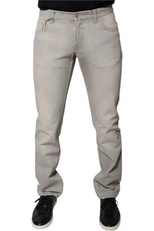 Dolce & Gabbana Heren, Broeken, Grijs, Maat: M Denim