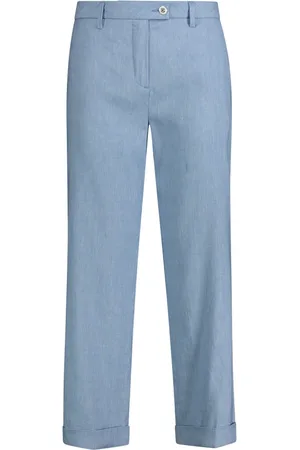 RE-HASH Dames, Broeken, Blauw, Maat: W27
