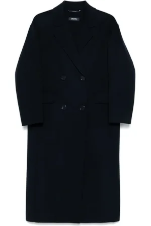 Max Mara Dames, Mantels, Blauw, Maat: M