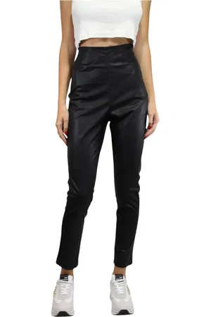 Twin-Set Dames, Broeken, Zwart, Maat: M Viscose