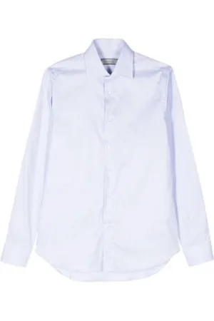 CANALI Heren, Overhemden, Blauw, Maat: 4XL Katoen