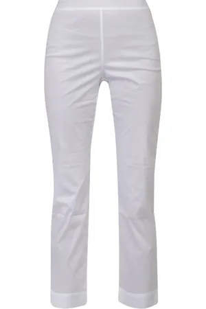 LIVIANA CONTI Dames, Broeken, Wit, Maat: 2XS Katoen