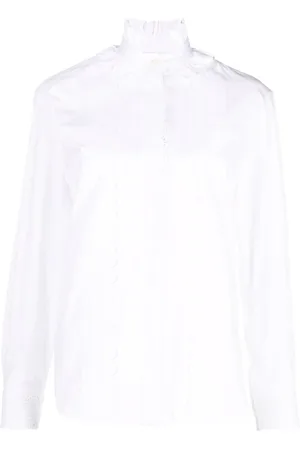 Paco rabanne Dames, Blouses & Shirts, Wit, Maat: M Katoen