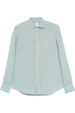 Finamore Heren, Overhemden, Groen, Maat: M