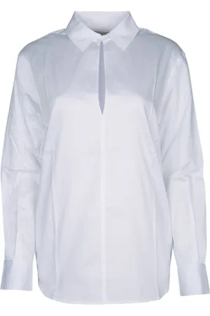 Calvin Klein Dames, Blouses & Shirts, Wit, Maat: M Katoen