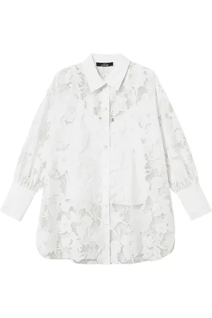 Twin-Set Dames, Blouses & Shirts, Wit, Maat: S