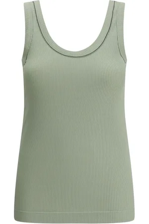 Brunello Cucinelli Dames, Tops, Groen, Maat: 2XL Katoen