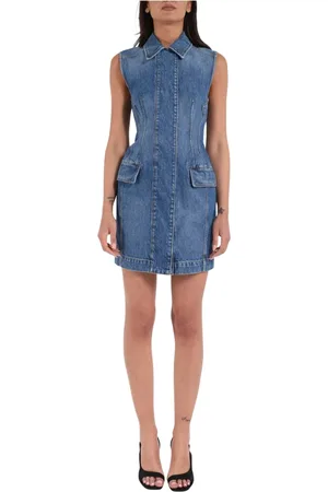 Sportmax Dames, Jurken, Blauw, Maat: M Denim