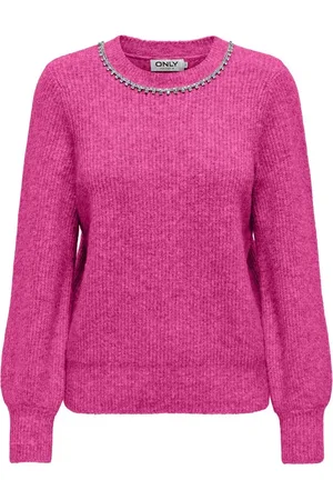 ONLY Dames, Truien, Roze, Maat: XS Nylon