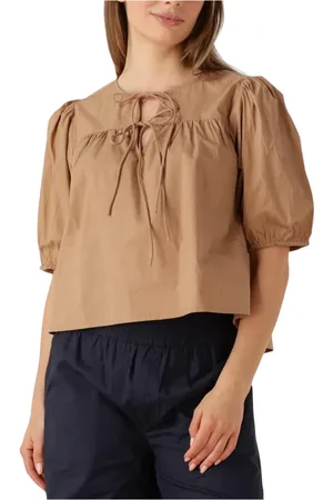 Ruby Tuesday Dames, Blouses & Shirts, Bruin, Maat: XL Linnen