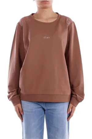 Liu Jo Dames, Sweatshirts & Hoodies, Bruin, Maat: M Katoen