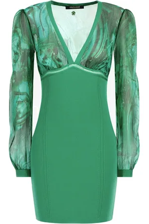 Roberto Cavalli Dames, Jurken, Groen, Maat: M