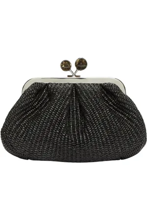 Max Mara Dames, Tassen, Zwart, Maat: ONE Size Katoen