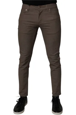 Dolce & Gabbana Heren, Broeken, Bruin, Maat: S Katoen