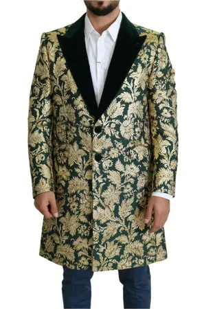 Dolce & Gabbana Heren, Mantels, Groen, Maat: XL Katoen