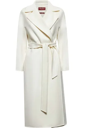 Max Mara Dames, Mantels, Wit, Maat: 3XS Katoen