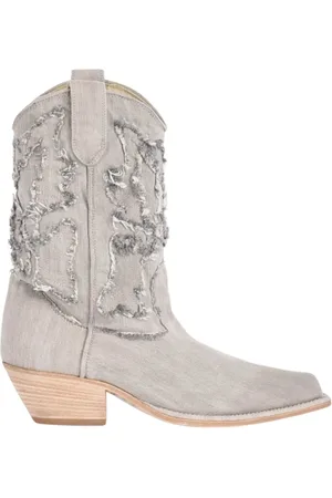 vic matiè Dames, Schoenen, Grijs, Maat: 38 EU Denim