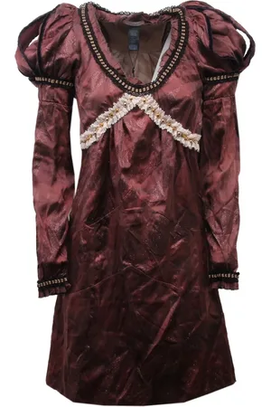 Custo Barcelona Dames, Jurken, Bruin, Maat: 2XS Zijde