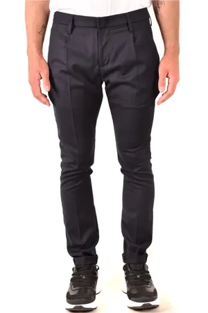 Dondup Heren, Broeken, Blauw, Maat: W32 Wol