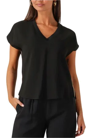 ACCESS FASHION Dames, Blouses & Shirts, Zwart, Maat: XL Poliester
