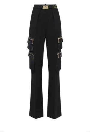 Elisabetta Franchi Dames, Broeken, Zwart, Maat: XS