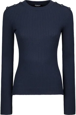 Dondup Dames, Truien, Blauw, Maat: XS