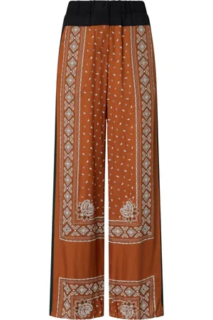 Pinko Dames, Broeken, Veelkleurig, Maat: M Viscose