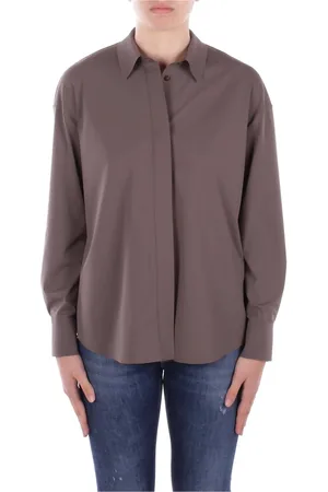 Max Mara Dames, Blouses & Shirts, Bruin, Maat: M Jersey