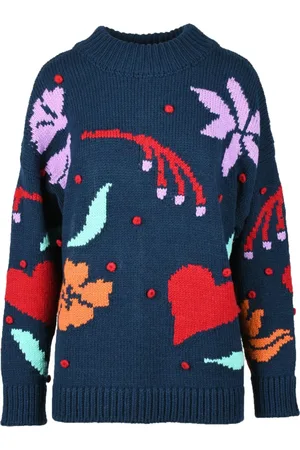 HAYLEY MENZIES Dames, Truien, Blauw, Maat: S Wol