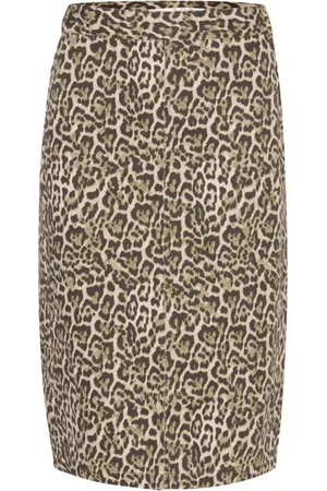 INWEAR Dames, Rokken, Bruin, Maat: M Denim