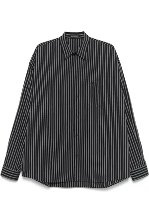 Balenciaga Heren, Overhemden, Zwart, Maat: XS