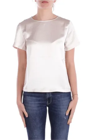 Max Mara Dames, Tops, Wit, Maat: L Poliester