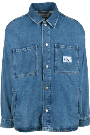 Calvin Klein Heren, Jassen, Blauw, Maat: M Katoen