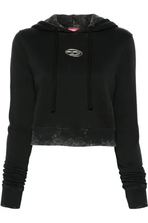 Diesel Dames, Sweatshirts & Hoodies, Zwart, Maat: M