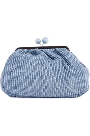 Max Mara Dames, Tassen, Blauw, Maat: ONE Size Katoen