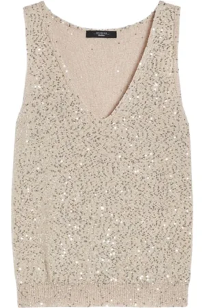 Max Mara Dames, Tops, Grijs, Maat: S