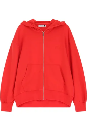 Please Dames, Sweatshirts & Hoodies, Rood, Maat: S Katoen