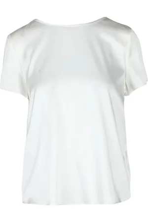 Emporio Armani Dames, Blouses & Shirts, Wit, Maat: S Zijde