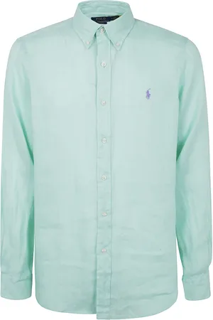 Ralph Lauren Heren, Overhemden, Groen, Maat: S