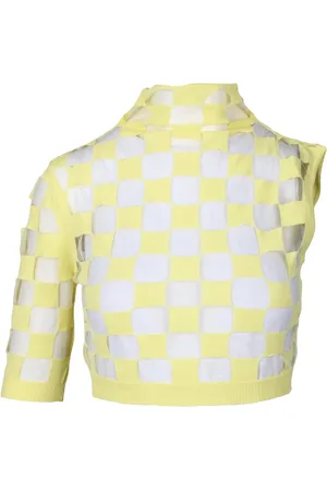 Sportmax Dames, Truien, Geel, Maat: S Viscose