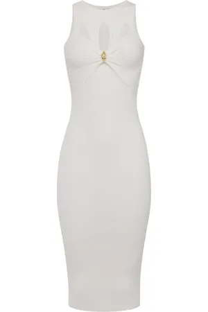 Elisabetta Franchi Dames, Jurken, Grijs, Maat: S
