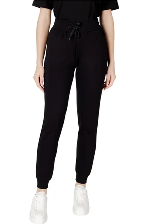 Armani Exchange Dames, Broeken, Zwart, Maat: L Viscose