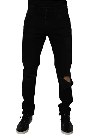 Dolce & Gabbana Heren, Jeans, Zwart, Maat: XL Denim
