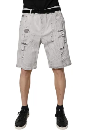 Dolce & Gabbana Heren, Korte broeken, Grijs, Maat: 3XL Denim