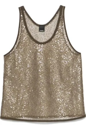Pinko Dames, Tops, Groen, Maat: S