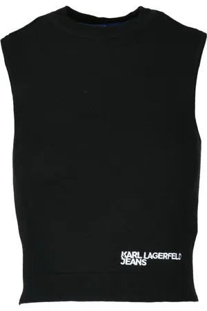 Karl Lagerfeld Dames, Truien, Zwart, Maat: M Katoen