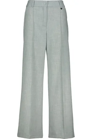 AMELIE & AMELIE Dames, Broeken, Blauw, Maat: XS